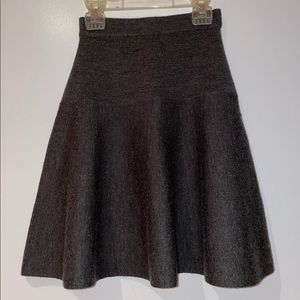Elie Tahari Charcoal Wool Skirt